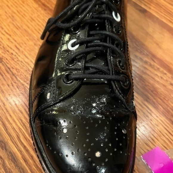 Paul Smith Designer Dress Sneakers Leather Black Mens Size 8 - Picture 10 of 16